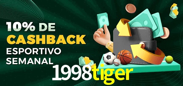 10% de bônus de cashback na 1998tiger